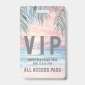 Badge Pass Accès Illimité Événement VIP (Avant)