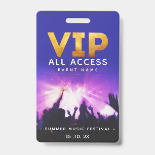 Badge Pass All Access Festival de Concert VIP