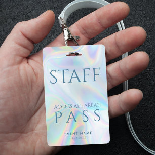 Badge Pass All Access holographique pour le personnel VI