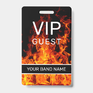 Badge Pass Backstage VIP Merch personnalisé pour groupe 