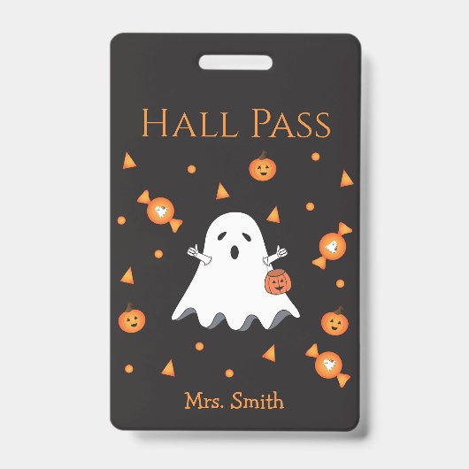 Badge Pass Halloween Fun Halloween Ghost Hall (Avant)