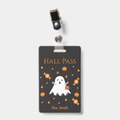Badge Pass Halloween Fun Halloween Ghost Hall (Avant avec clip)