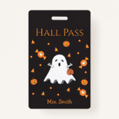 Badge Pass Halloween Fun Halloween Ghost Hall (Devant)