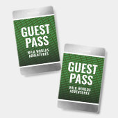 Badge Pass invité d'entreprise Forest Green & (Avant & arrière)
