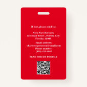 Badge Pass presse de Reporter Moderne (Dos)