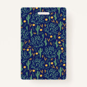 Badge Pass Salle de bain Blue Llama (Dos)