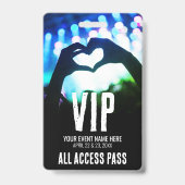 Badge Pass Tout Accès Événement VIP (Avant)