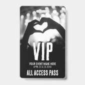 Badge Pass VIP accès à tous les événements (Avant)