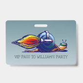 Badge Pass VIP Escargot Fusée (Arrière)