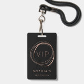 Badge Pass VIP sweet sixteen (Avant avec lanière)