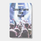 Badge Passage backstage pour l'événement du festival de  (Arrière)