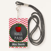 Badge Passage de hall de professeur d'Apple pour la (Derrière avec lanière)