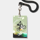 Badge Passage de l'invitation VIP d'anniversaire de BMX (Arrière avec lanière)