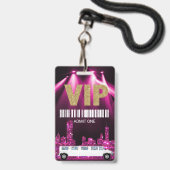 Badge Passage de partie de passage de limousine, VIP, (Avant avec lanière)