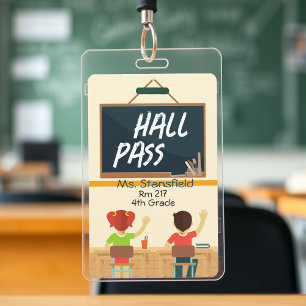 Badge Passage de salle de classe pour enseignant élève t