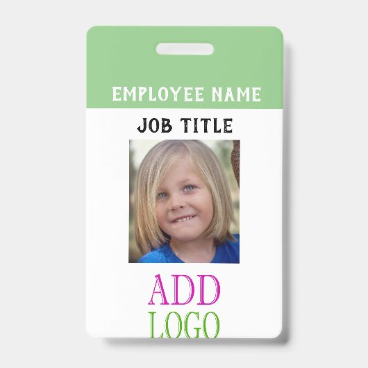 Badge Passage des employés - identification de nom de (Front)