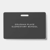 Badge Passe-chambre scolaire pour les élèves (Arrière)