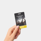 Badge Passe d'accès jaune Code QR Conférence Haut-Parleu (Manuel / portable)