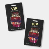 Badge Passe d'accès VIP Boombox Blast (Avant & arrière)
