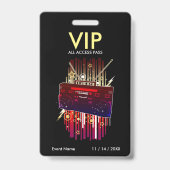 Badge Passe d'accès VIP Boombox Blast (Arrière)