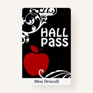 Badge Passe de la salle de classe Apple Floury Teacher H