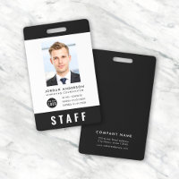 Passe de personnel STAFF avec logo et photo de cou