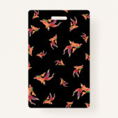 Badge Passe de poisson d'aquarelle (Devant)