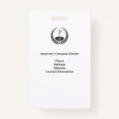 Badge PASSE DE PRESSE SPÉCIAL GOLF EVENT - Photo I.D. (Dos)