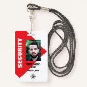 BADGE PASSE DE SÉCURITÉ DES ÉVÉNEMENTS D'IDENTITÉ DES MÉ (Devant avec lanière)