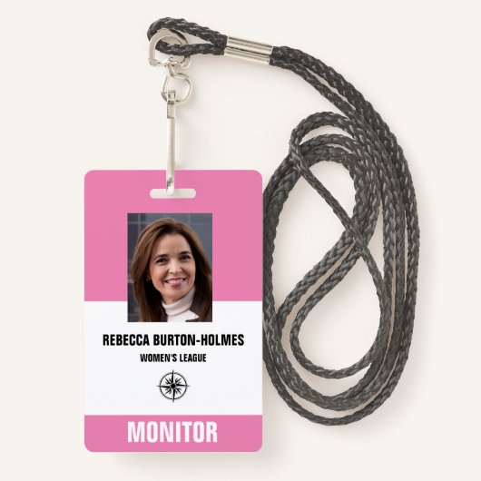 Badge PASSE DE SURVEILLANCE D'ÉVÉNEMENT SPÉCIAL - Photo  (Devant avec lanière)