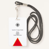 BADGE PASSE D'ÉVÉNEMENT D'IDENTIFICATION DES MÉDIAS DE P (Derrière avec lanière)