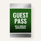 Badge Passe d'invité de la société Forest Green & Steel (Devant)