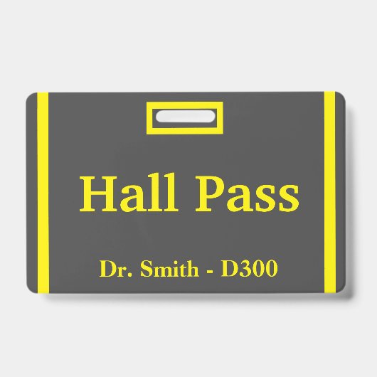 Badge Passe du Hall de l'école (Avant)