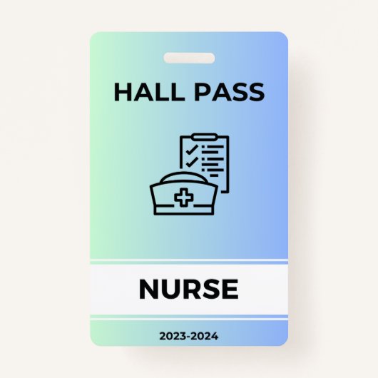 Badge Passe Hall - Infirmière (Devant)