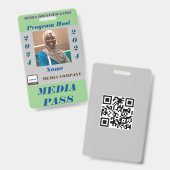 Badge Passe média (Avant & arrière)
