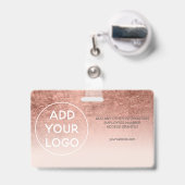 Badge Passe photo de l'employé pour le logo de l'employé (Arrière avec rétractable)