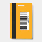 Badge Passe-presse professionnelle avec code QR et photo (Arrière)