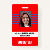 Badge PASSE SÉCURITÉ DES ÉVÉNEMENTS SPÉCIAUX - Photo I.D (Devant)