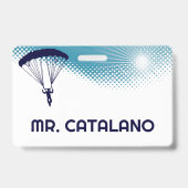 Badge Passe Skydive Teacher Hall (Arrière)