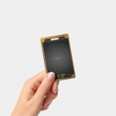 Badge Passe VIP TOUT ACCÈS Or personnalisable BLANK (Manuel / portable)