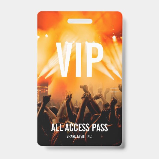 Badge Passeport accès total VIP Concert (Avant)