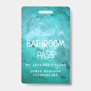 Badge Passeport de salle de bain de rentrée scolaire cla