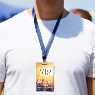 Badge Passeport Tout Accès VIP Événement Concert