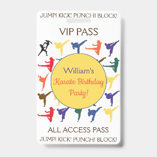Badge Passeport Tout Accès VIP pour Fête d'Anniversaire 