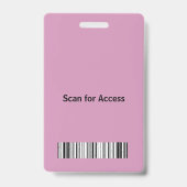 Badge Passeport tout accès VIP Vertical Personnaliser (Arrière)