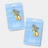 Badge Passeport VIP Hippocampe Fusée (Avant & arrière)