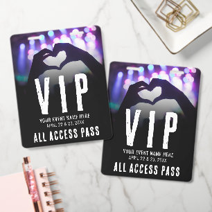 Badge Passeport VIP pour l'événement d'accès total