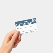 Badge Passeport visiteur réutilisable / Billet de sortie (Manuel / portable)