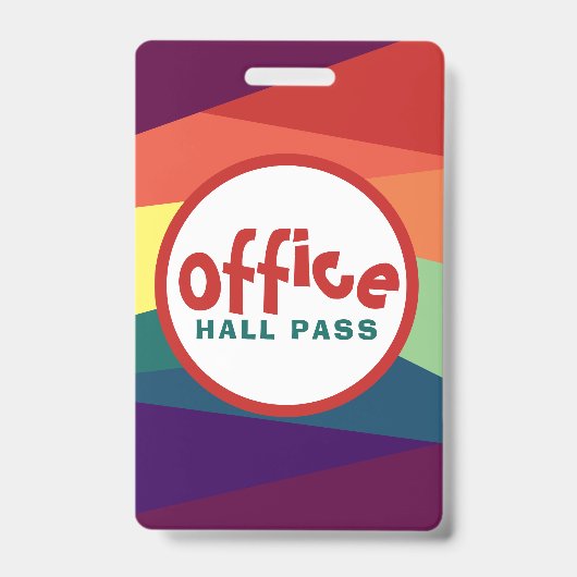 Badge Passes Rainbow Hall pour les enseignants de l'écol (Avant)