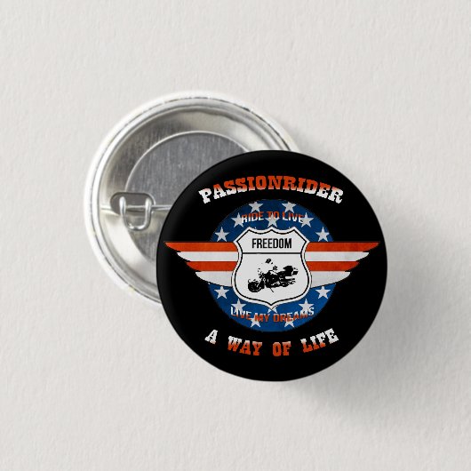 Badge PassionRider (Devant & derrière)